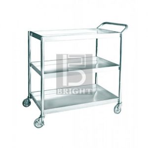 Stainless Steel 3 Tiers Trolley