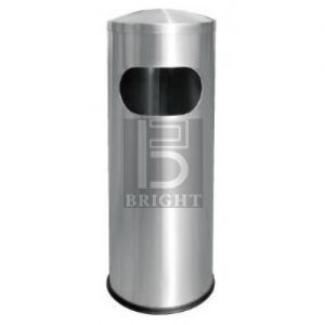 Stainless Steel Litter Bin c/w Dome Top