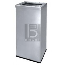 Stainless Steel Rectangular Waste Bin c/w Open Top