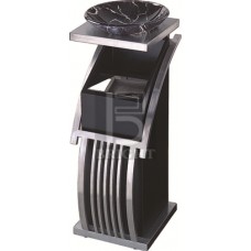 Stainless Steel + Powder Coating Design Bin c/w Artifical Designed Glass Bowl on Top & Inner Liner
