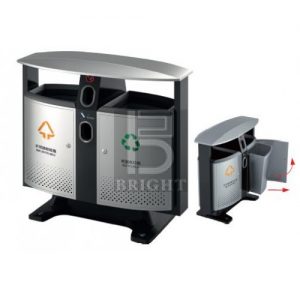 Powder Coating Recycle Bin c/w Ashtray and P.P Liner
