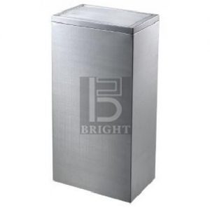 Stainless Steel Rectangular Flip Top Bin