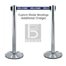 Stainless Steel Self Retractable Belt Q – Up Stand