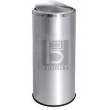 Stainless Steel Litter Bin c/w Flip Top