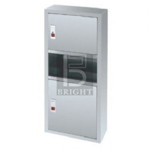 Stainless Steel 2 in 1 Paper Towel Dispenser & Disposal (Wall-Mounted)