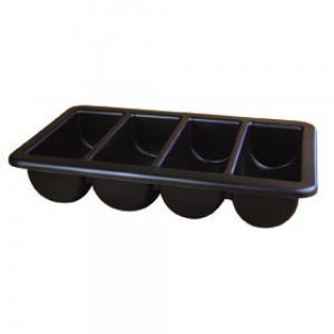 BLACK CUTLERY TRAY