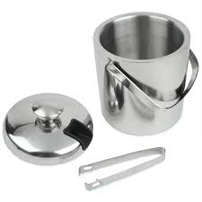 DOUBLE WALL ICE BUCKET WITH TONG
